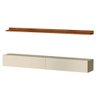 Bancada Suspensa e Prateleira 197cm Slat M20 Cinamomo/off - Mpozenato - 6