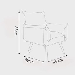 Poltrona Decorativa Opala com Fibra Siliconada Suede Bege - Pandora Decor - Casa da Poltrona - 3 Poltrona Decorativa Opala com Fibra Siliconada Suede Bege - Pandora Decor - Casa da Poltrona - 3