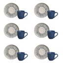 Ver imagem 1 de Conjunto de Xícara de Cafezinho com Pires 06 Peças Bio Elemento Porto Brasil