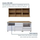 Ver imagem 7 de Cozinha Completa Modulada 4 Peças 5 Portas 4 Gavetas Norten Marrom/Branco/Nature