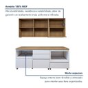 Ver imagem 6 de Cozinha Completa Modulada 4 Peças 4 Portas 5 Gavetas Norten Marrom/Branco/Nature