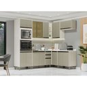 Ver imagem 1 de Cozinha Modulada de Canto Completa 7 Peças sem Tampo Linea Luciane Móveis