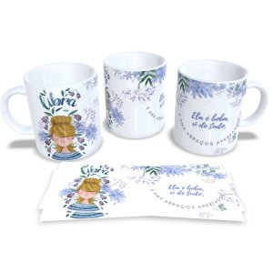 Caneca de Porcelana Signos do Zodíaco, Astrologia, Horóscopo Libra