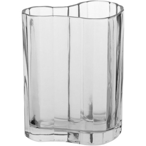 Vaso 21x17x16cm Vidro Transparente