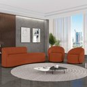 Ver imagem 2 de Sofá 4 Lugares Orgânico 220cm Morgan e 2 Poltronas Lua Bouclê Terracota D03 - D'Rossi