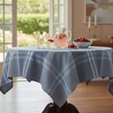 Ver imagem 1 de Toalha de Mesa Colibri 4 Lugares Algodão 1,40 x 1,40 m Azul Santa Sofia