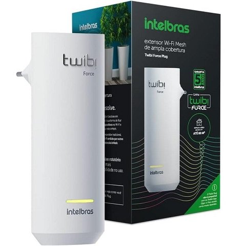 Repetidor Wifi Mesh Twibi Force Plug W5-1200f Intelbras 4750097