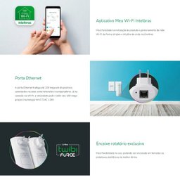 Repetidor Wifi Mesh Twibi Force Plug W5-1200f Intelbras 4750097 - 5