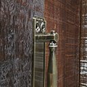 Ver imagem 6 de Puxador Duplo Strauss 250mm Bronze Antigo Porta Pivotante Correr Passagem Madeira Vidro Rústico