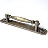 Puxador Duplo Strauss 250mm Bronze Antigo Porta Pivotante Correr Passagem Madeira Vidro Rústico - 2