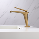 Ver imagem 5 de Torneira Monocomando Dourada Escovada Bica Baixa Luxo Banheiro Lavabo Pia Cuba Inovartte In65