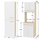 Ver imagem 4 de Conjunto Cozinha Torre Quente e Paneleiro Suspensos Aura Branco/Dubai