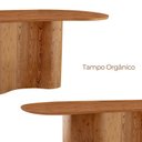 Ver imagem 6 de Mesa 180cm x 90cm Tampo Orgânico Laminado Ester Marrom/Cinamomo Imbuia