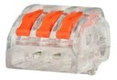 Ver imagem 1 de 15 Conector Elétrico Borne Emenda 3 Fios Tipo Wago 222-413