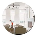 Ver imagem 1 de Espelho Decorativo Vidro Redondo de Banheiro Sala 40x40 Cm