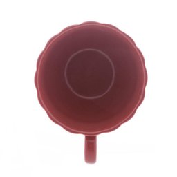 2 Xícaras para Chá Wolff Pétala de Porcelana Vermelho 160ml - 4