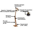 Ver imagem 7 de Luminária de Chão Amêndoa Pelicano Bivolt Tebarrot Móveis