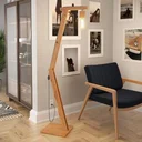 Ver imagem 1 de Luminária de Chão Amêndoa Pelicano Bivolt Tebarrot Móveis