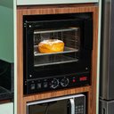 Ver imagem 1 de Forno Turbo Elétrico 4 Esteiras Saro Ft22 2500w com Interior de Inox Preto 220v