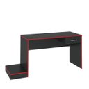 Ver imagem 1 de Escrivaninha Gamer Preto Acetinado C/Vermelho Artely