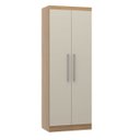 Ver imagem 1 de Guarda Roupa com 2 Portas 1 Cabideiro 80x218cm Carvalho