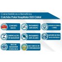 Ver imagem 4 de Colchão Solteiro Hospitalar Impermeável D23 Cristal Napa Azul (88x188x12)