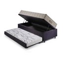 Ver imagem 4 de Bicama Box Baú 88x188 Suede Preto com Colchão Airtech Ortobom