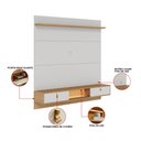 Ver imagem 3 de Painel TV 60" Suspenso 160cm com Bancada 2 Portas Basculante Ruan C04 - D'Rossi