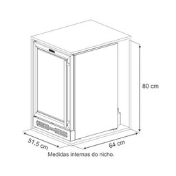 ADEGA CAVE IN 100 PRETO FOSCO 220 V - 10