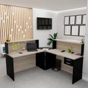 Ver imagem 3 de Balcão de Atendimento em L com Gaveta 120x60cm para Loja e Recepção + Cadeira Ergonômica Netflex