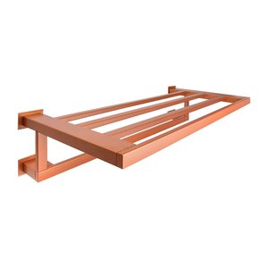 Toalheiro Rack 60 cm Inox Rose Gold - Kromus RT0308R