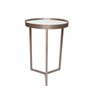 Mesa Lateral com Espelho - Mesinha de Apoio 50x35 cm Champagne - 3