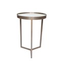 Ver imagem 3 de Mesa Lateral com Espelho - Mesinha de Apoio 50x35 cm Champagne