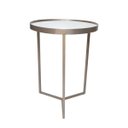 Ver imagem 3 de Mesa Lateral com Espelho - Mesinha de Apoio 60 x 45 cm Champagne