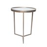 Mesa Lateral com Espelho - Mesinha de Apoio 60 x 45 cm Champagne - 3