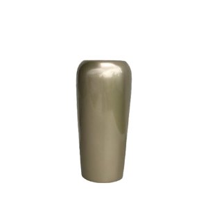 Vaso de Fibra de Vidro 63X28 cm Estilo Vietnamita Dourado Brilho