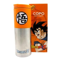 Copo Para Viagem Smart Goku Símbolo Dragon Ball Z 500 ml - 1