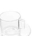 Ver imagem 5 de Conjunto 6 Xícaras Para Chá Com Pires de Vidro Lotus 185ml Lyor