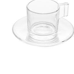 Conjunto 6 Xícaras Para Chá Com Pires de Vidro Lotus 185ml Lyor - 4