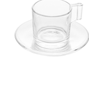 Ver imagem 4 de Conjunto 6 Xícaras Para Chá Com Pires de Vidro Lotus 185ml Lyor