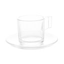 Ver imagem 3 de Conjunto 6 Xícaras Para Chá Com Pires de Vidro Lotus 185ml Lyor