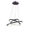 Lustre Pendente Preto Moderno Anéis LED 3 Arcos Pé Direito Duplo Original Preto - 4