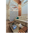 Ver imagem 2 de Lustre Pendente Moderno Anéis Led 90w 3 Arcos Cobre Full Original 2m Rose
