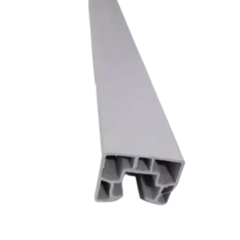 Guia-trilho- Superior Para Porta Sanfonada De Pvc Bcf 1 Metro Cinza