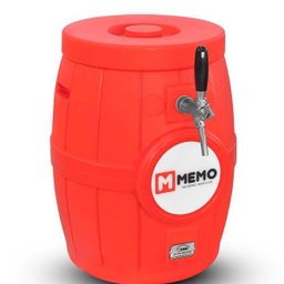 Chopeira Gelo Barril Rotomoldado Memo - 1 Torneira Italiana - Vermelha - 1