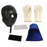 Kit Soldador Serralheiro Solda Máscara De Solda Luva Raspa - 1