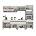 Ver imagem 6 de Cozinha Completa 5 Peças com Armário e Balcão Mp3713 Veneza Gw Multimóveis Branca