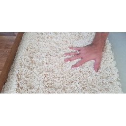Tapete Algodão Par Sala/Quarto - Redondo - 1,20 x 1,20 - Cor Cru Médio - 2