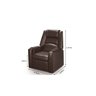 Poltrona Reclinável Suécia - Corano Marrom - Estofados Pérola - 3