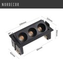 Ver imagem 4 de Spot Embutir Downlight Powerus Móvel 6w 3000k 540lm 38º Ip20 Irc90 Preto-nordecor
